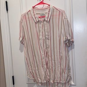 American eagle button up top